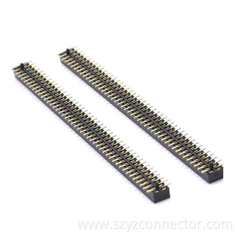 1.27mm Pitch Female Header Dual Row SMT With Inside Post H2.1mm 245P (1)